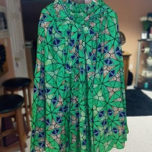 OneSize African Fabric Maxi Skirt